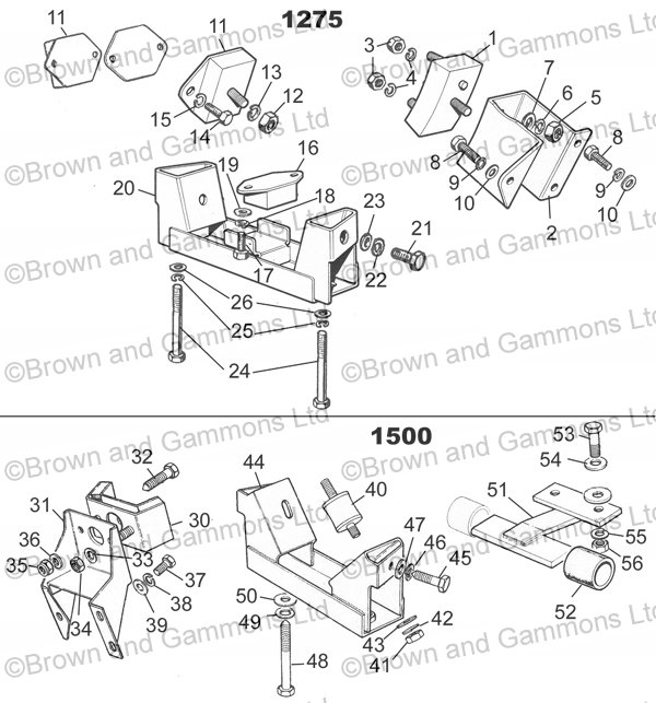 Image for Mounts 1275 1500 Engine & Gearbox